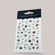 Sticker Art Tattoo 37 GN Watercolour Minimalism