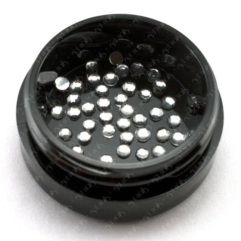 Strass ronds 2 mm - Cristal, 50 pièces.