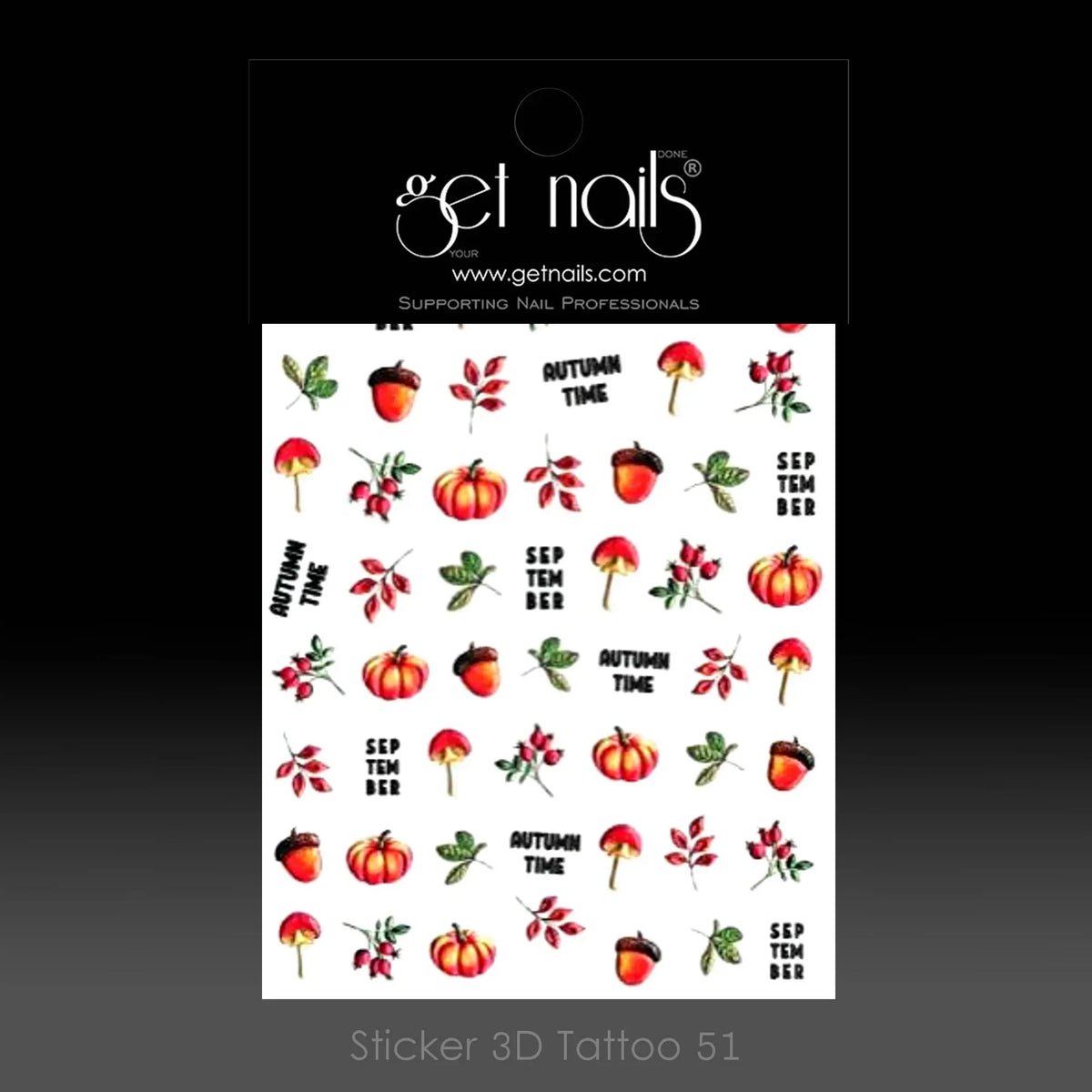 Sticker 3D Tattoo 51 GN FALL