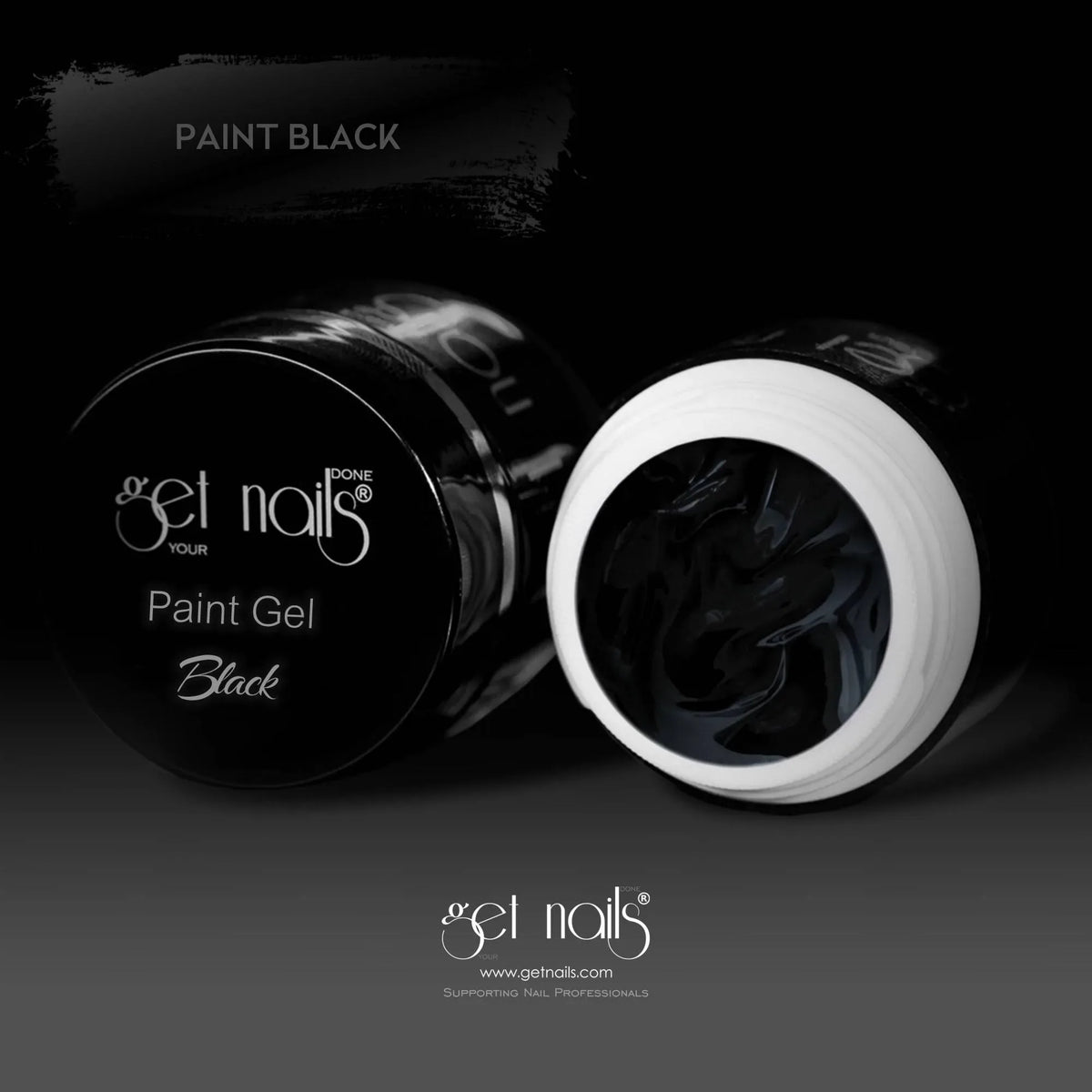 Paint Gel Black | Gel Colorat Unghii UV/LED