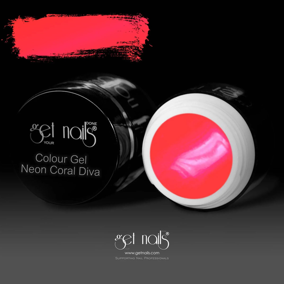 Colour Gel Neon Coral Diva | Gel Colorat Unghii UV/LED