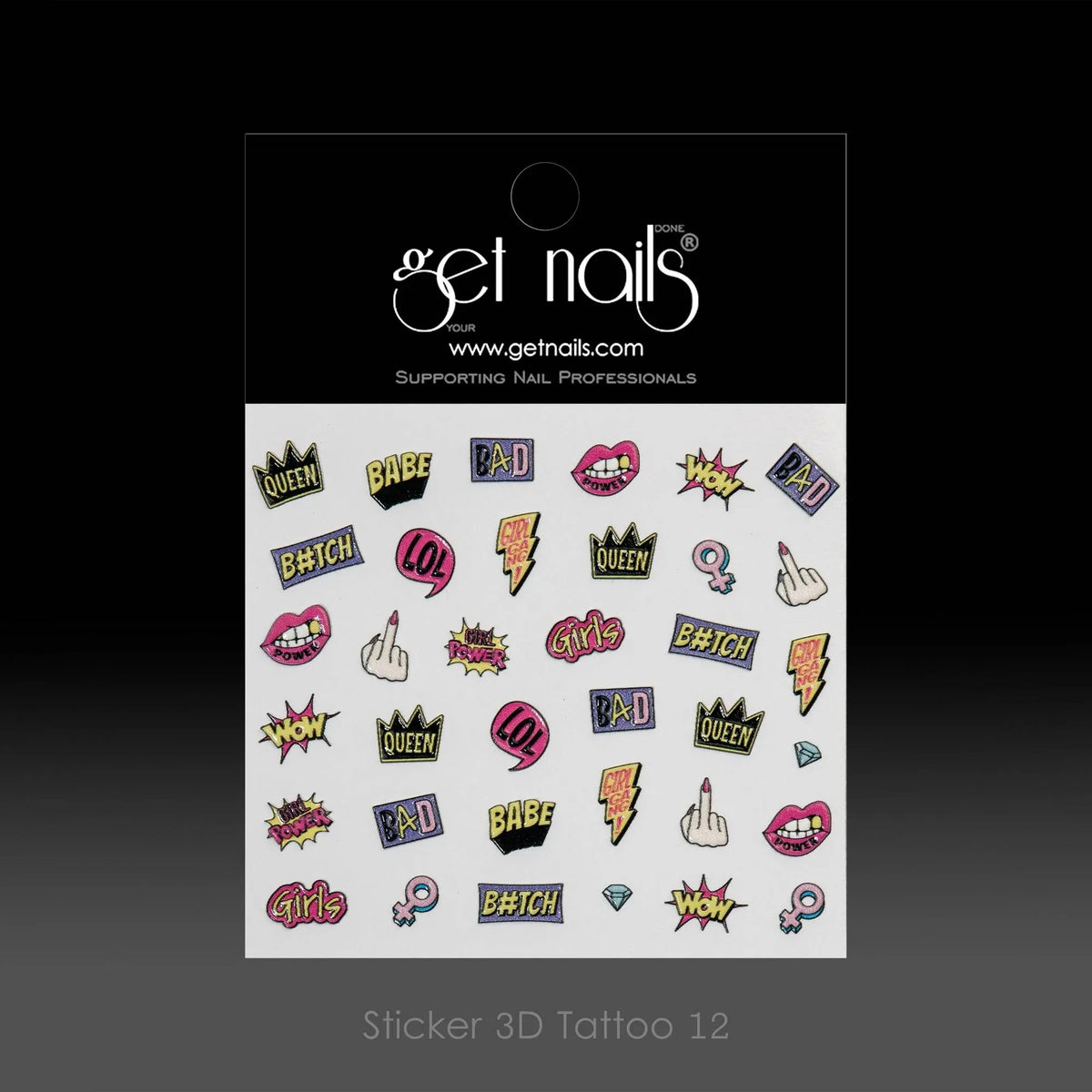 Sticker 3D Tatouage 12 GN