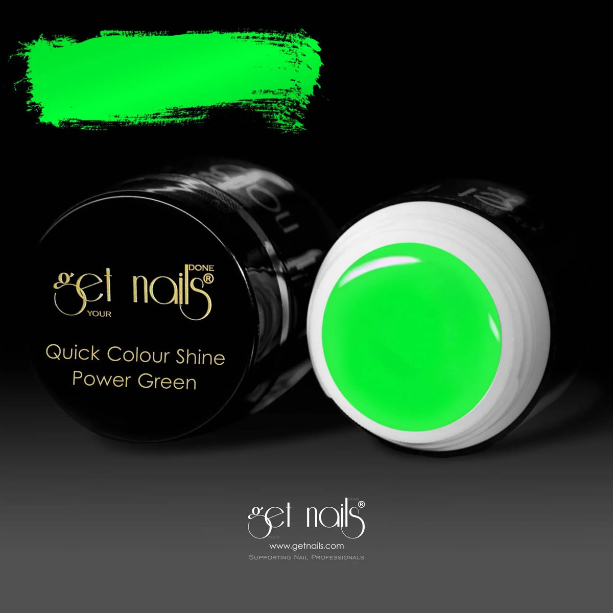 Quick Colour Shine Power Green | Gel Colorant UV/LED