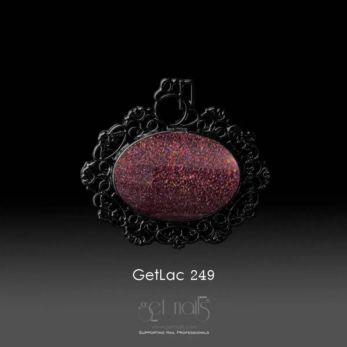 GetLac 249 Glitter Merlot | Lichidare stoc