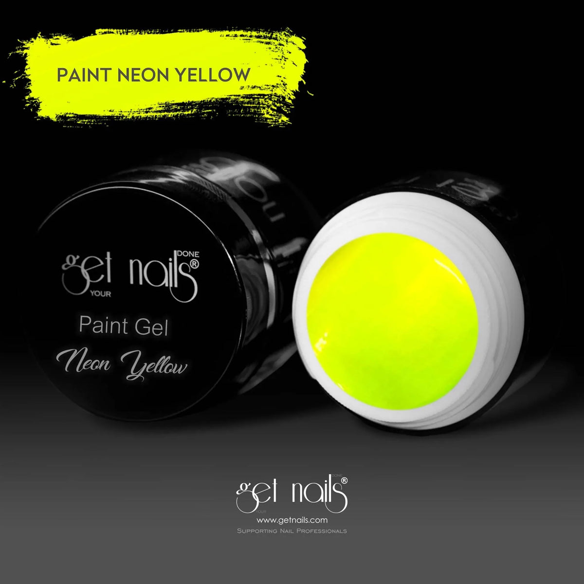 Neon Yellow Paint Gel | UV/LED Colored Nail Gel