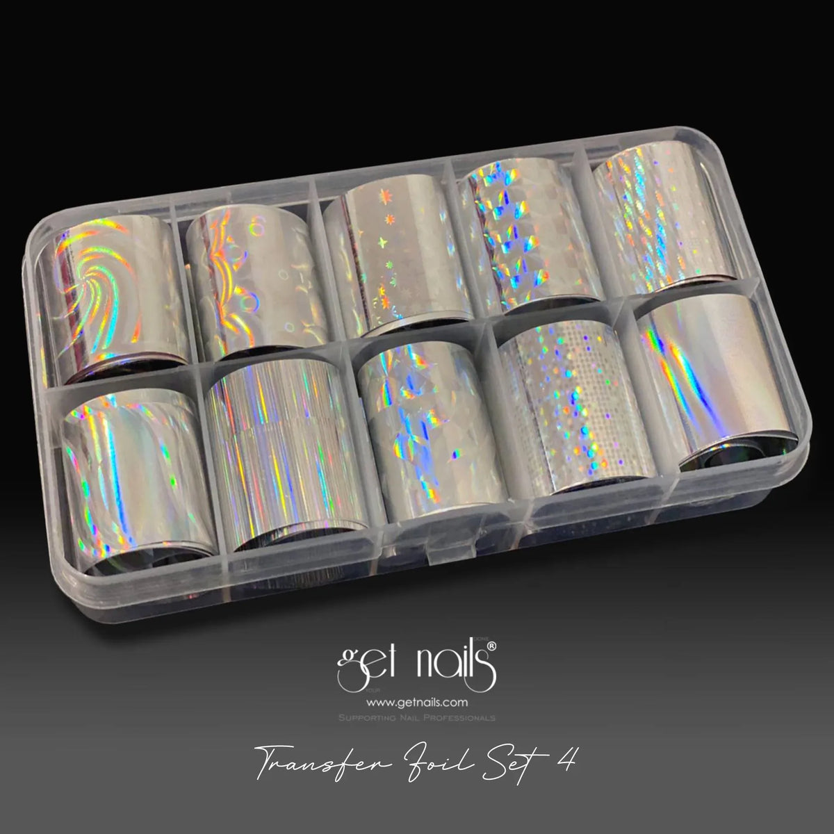 Transfer Foil Set 4 GN Silver Holo
