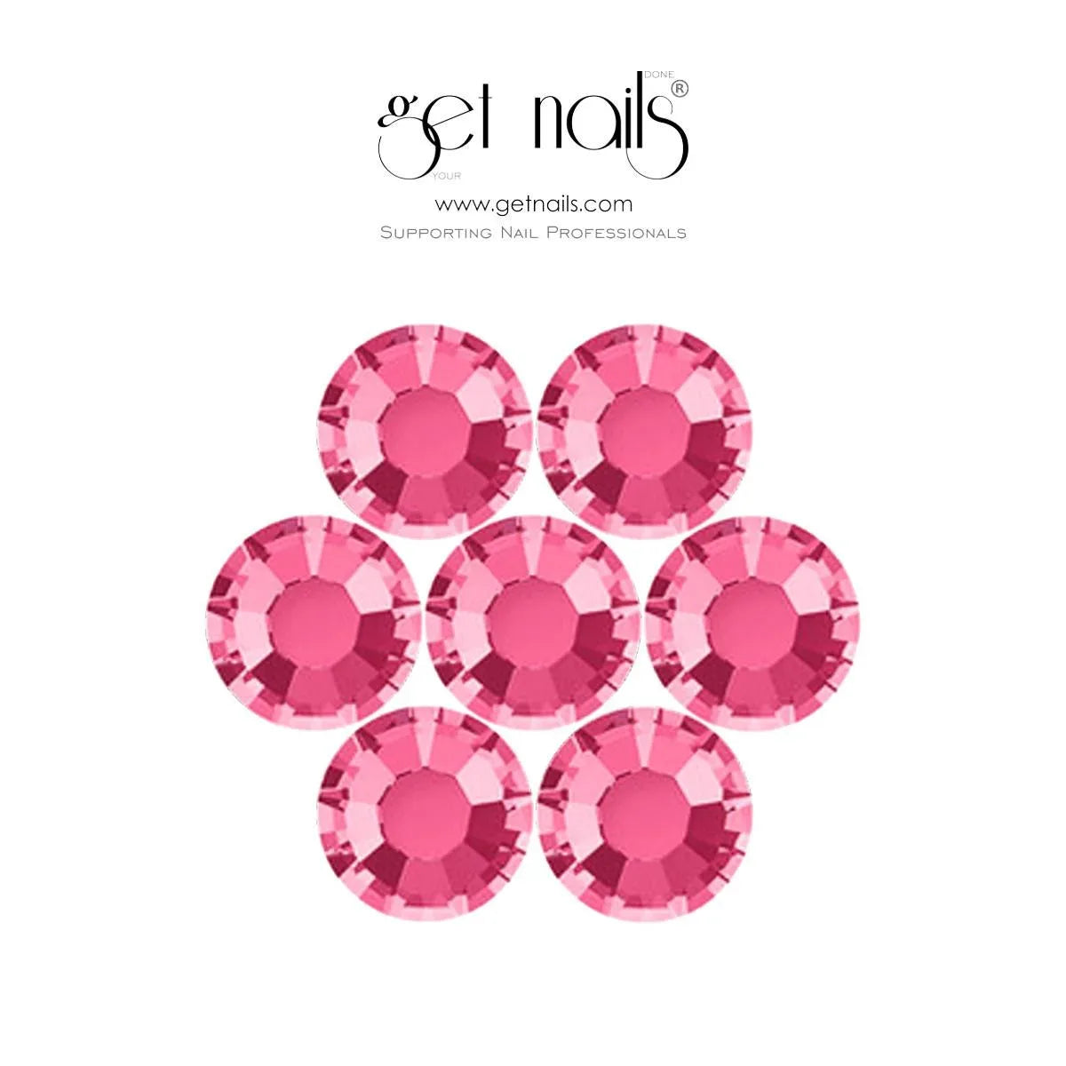 Cristaux en étoile Rose, SS5 GN