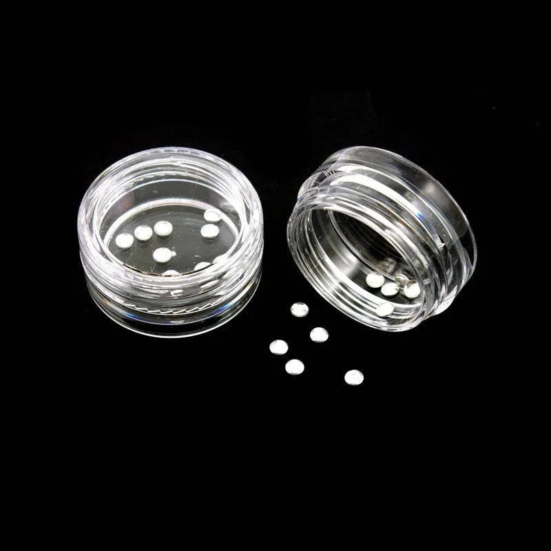 Clous plats ronds argentés, 20 pièces/set