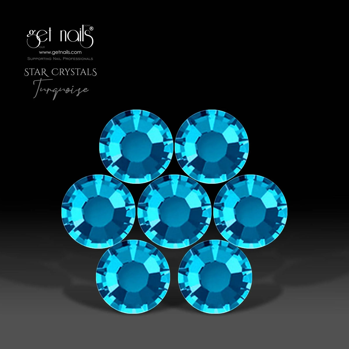 Star Crystals Turquoise, SS10 GN