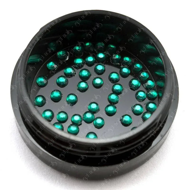 Strasuri Rotund 2mm - Green, 50 buc.
