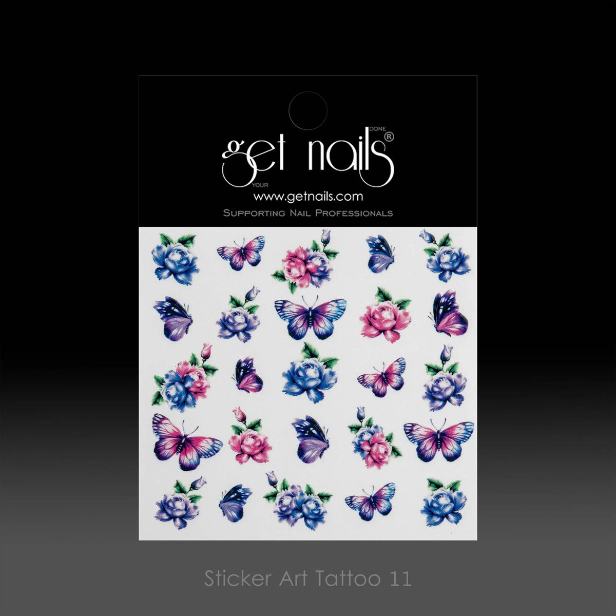 Sticker Art Tattoo 11 GN Butterflies