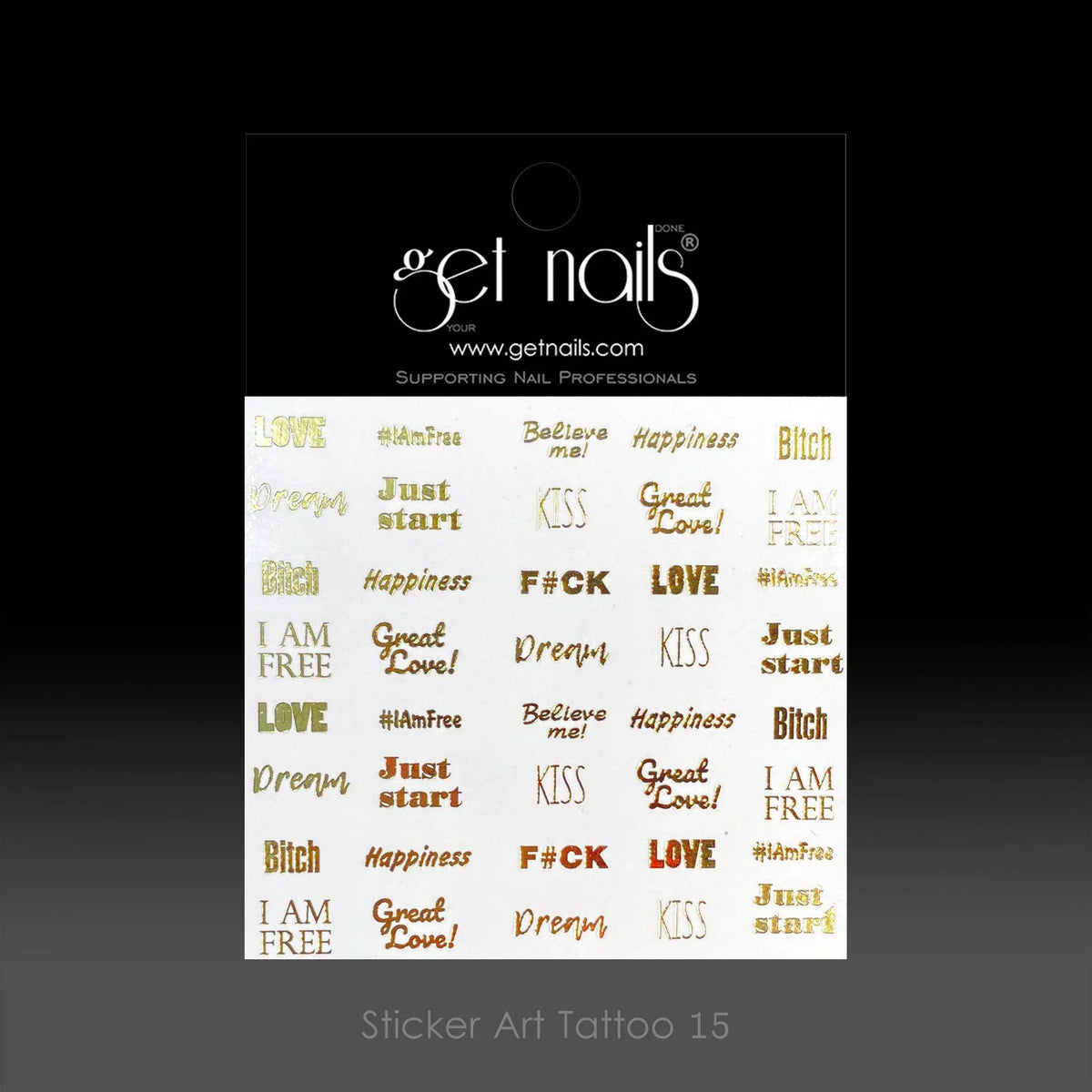 Sticker Art Tattoo 15 GN