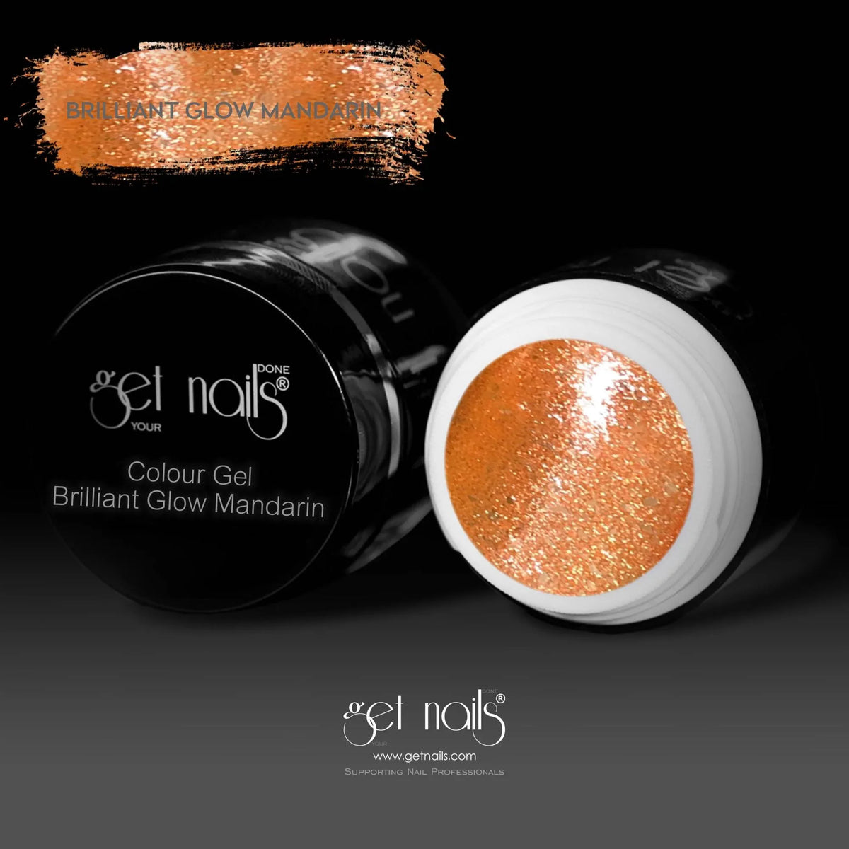Colour Gel Brilliant Glow Mandarin | UV/LED Coloured Gel