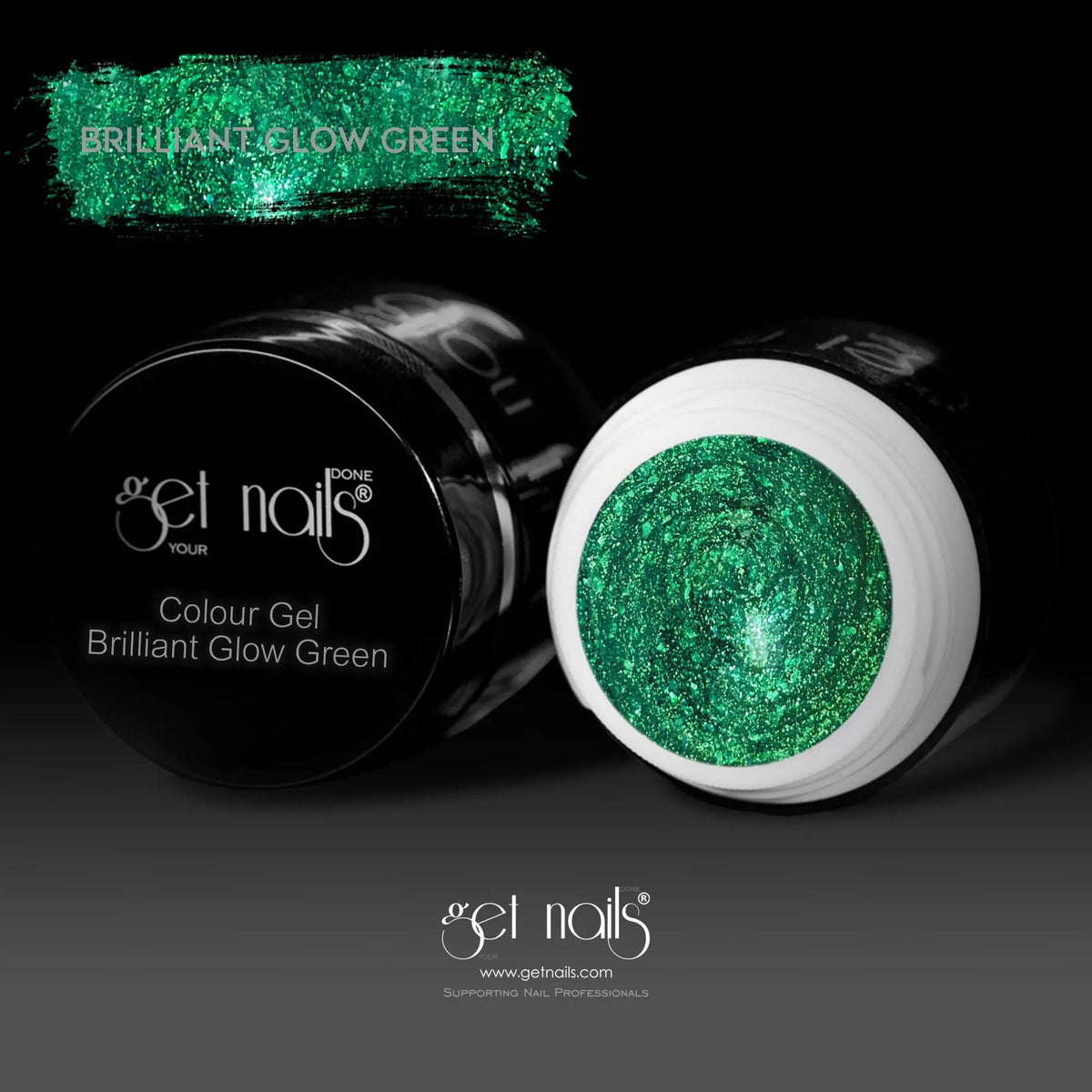 Colour Gel Brilliant Glow Green | Gel Colorat UV/LED