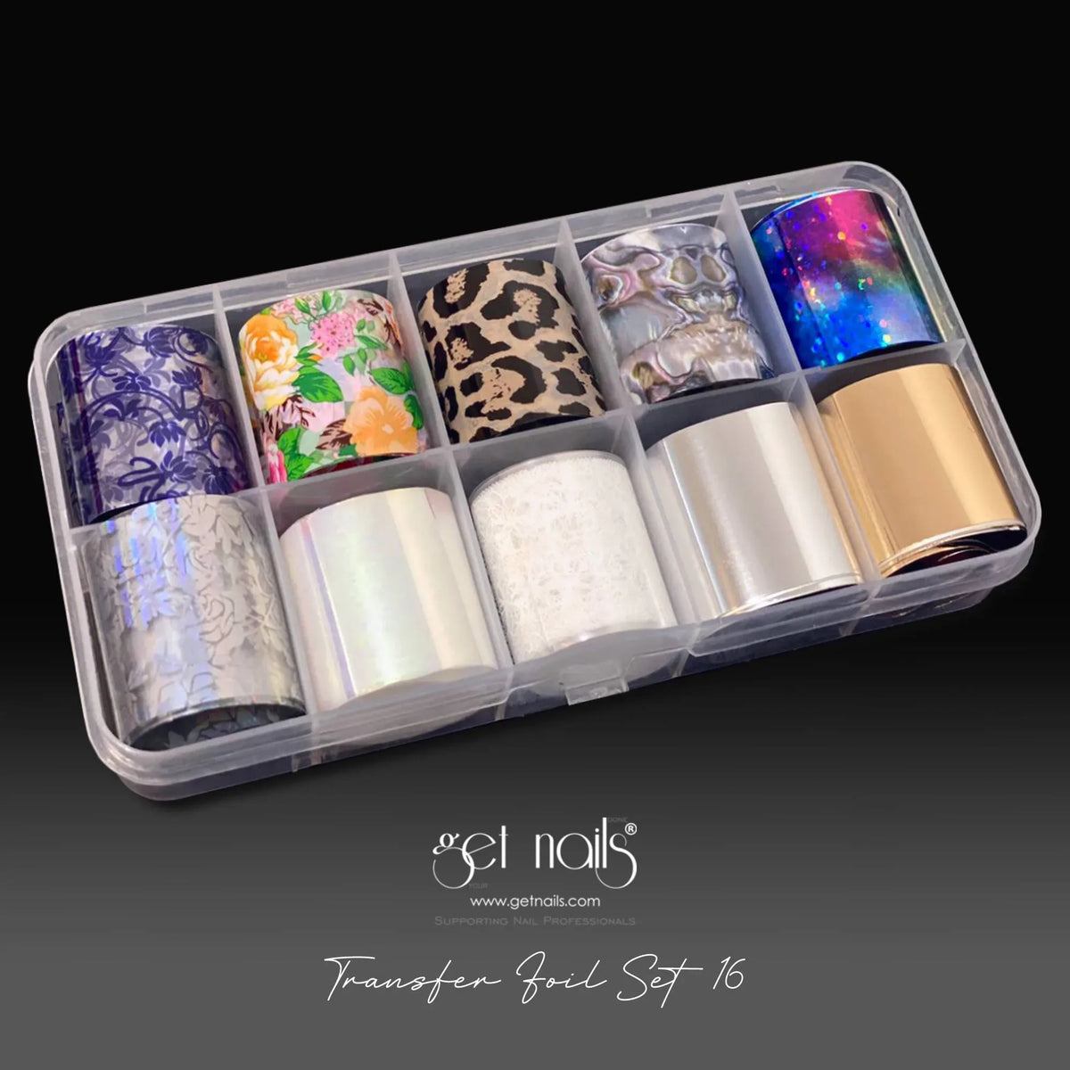 Set de 16 feuilles de transfert multi-motifs