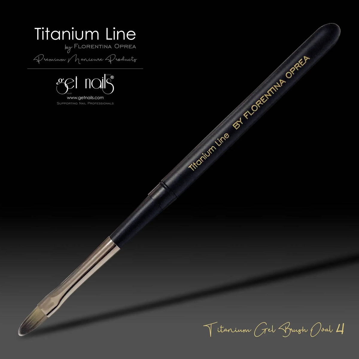 Titanium Gel Brush Oval 4