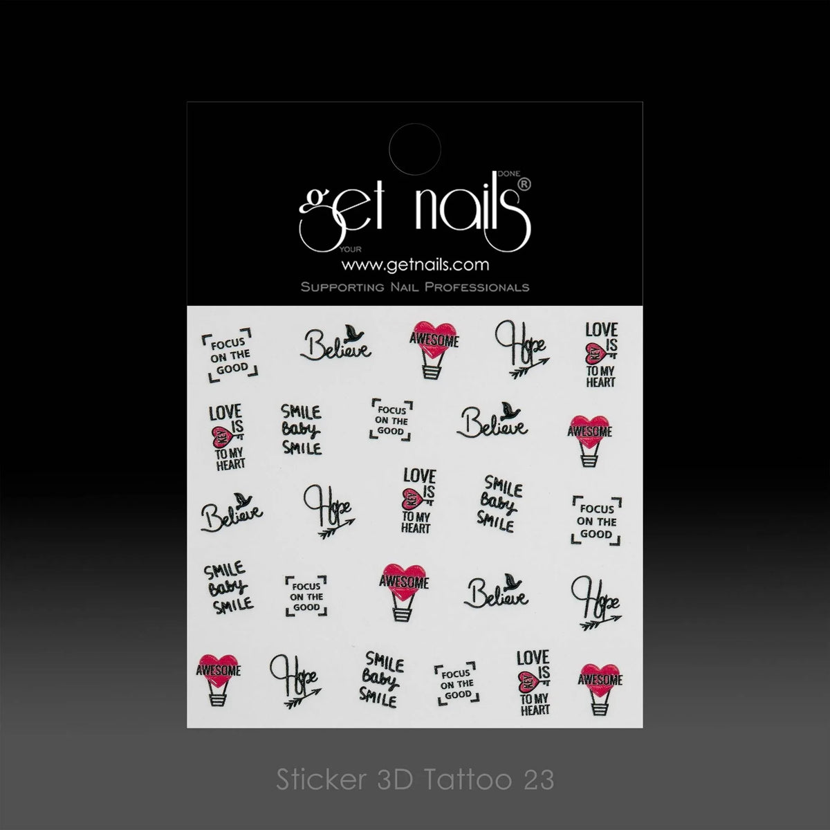 Autocollant tatouage 3D 23 GN