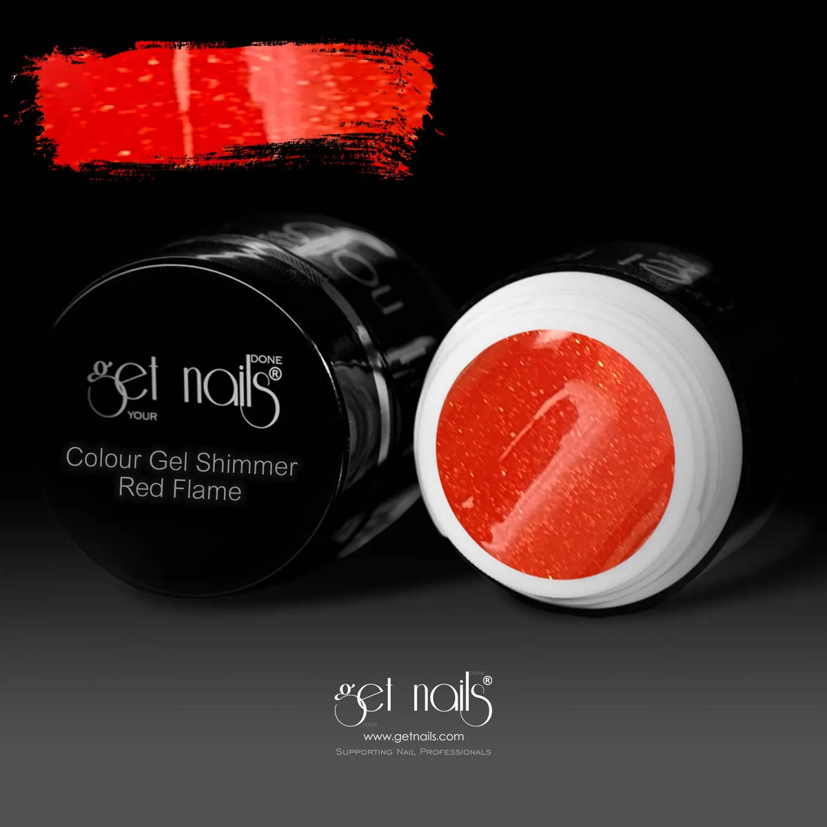 Gel Couleur Shimmer Red Flame | Gel Coloré UV/LED