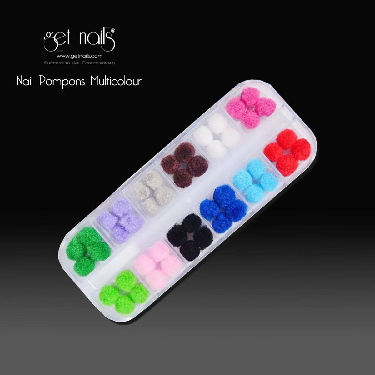 Multicolour Nail Pom-Pom Set | Stock Clearance