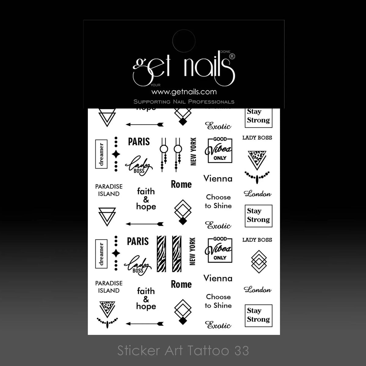 Sticker Art Tattoo 33 GN