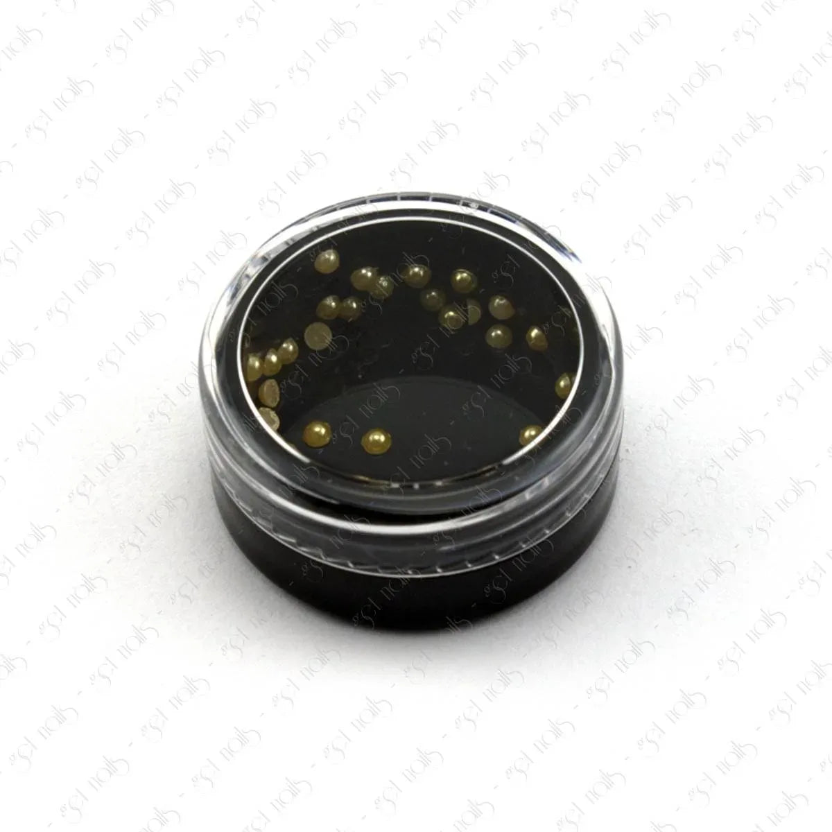 Perles à dos plat - Jaune, 50 pcs.