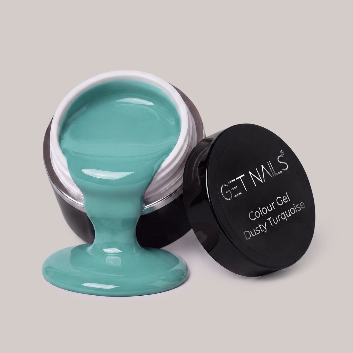 Gel Couleur Bleu Turquoise Poudré | Gel Coloré UV/LED