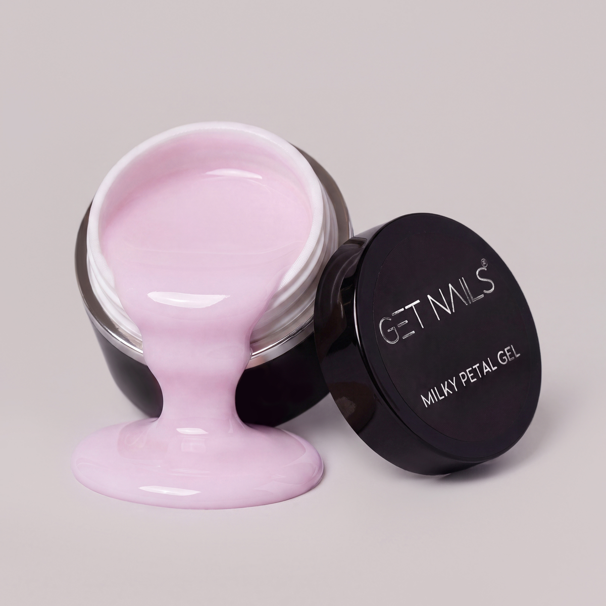 Power Couple Milky Petal | Gel Constructie + Baza Rubber