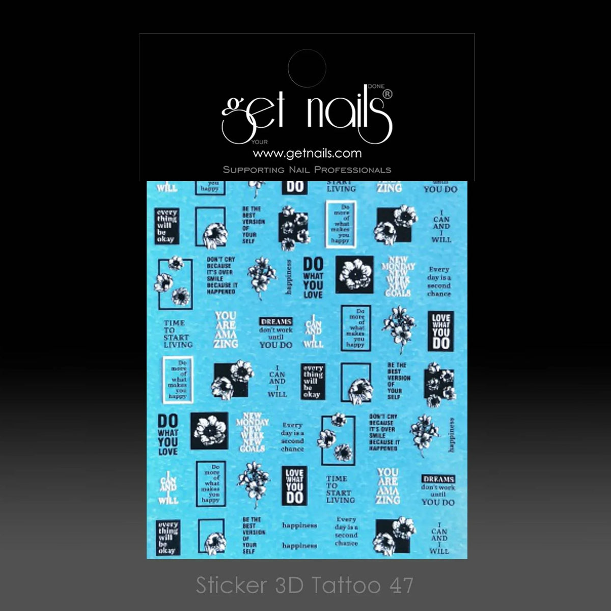 Autocollant Tatouage 3D 47 GN