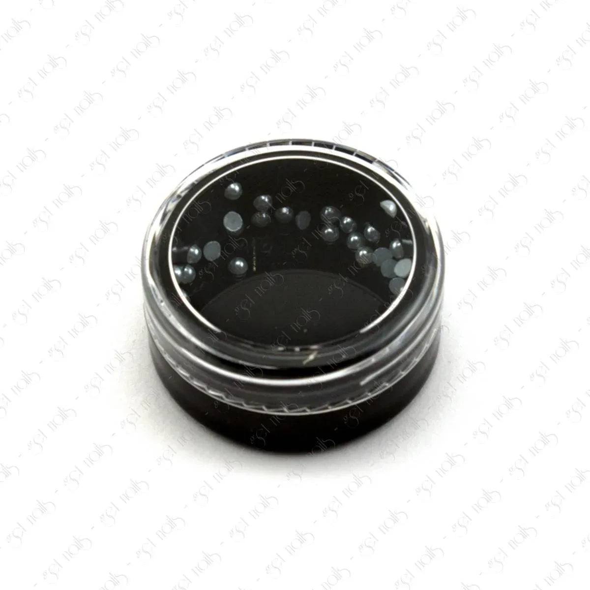 Perles à dos plat - Bleu clair, 50 pcs.