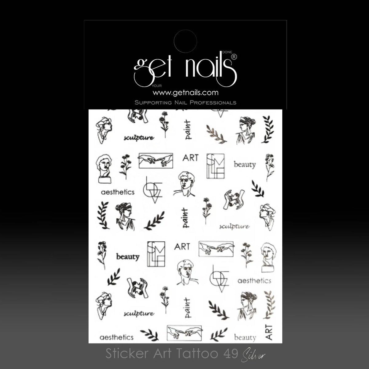 Sticker Art Tattoo 49 GN Silver Minimalism