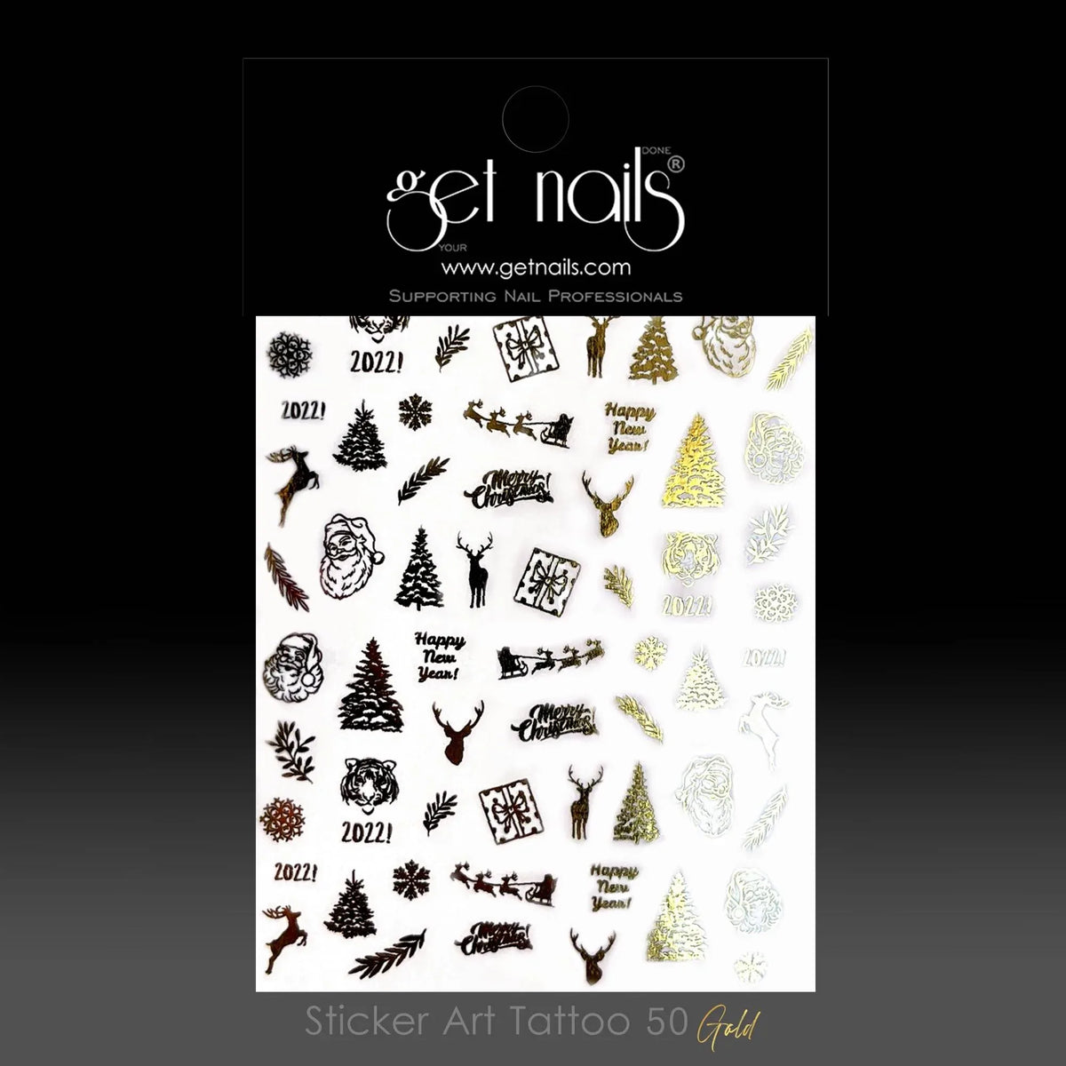 Sticker Art Tattoo 50 GN Or Hiver