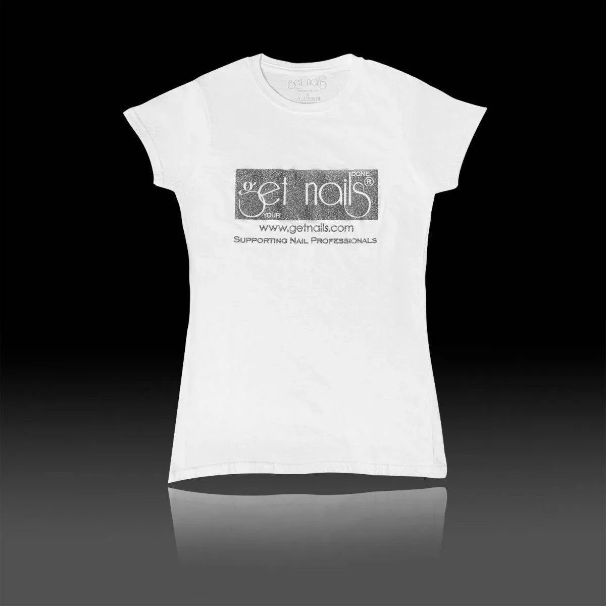 T-shirt « Get Nails » blanc, taille XL