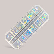 Set Multi Shape Crystal AB Gems GN