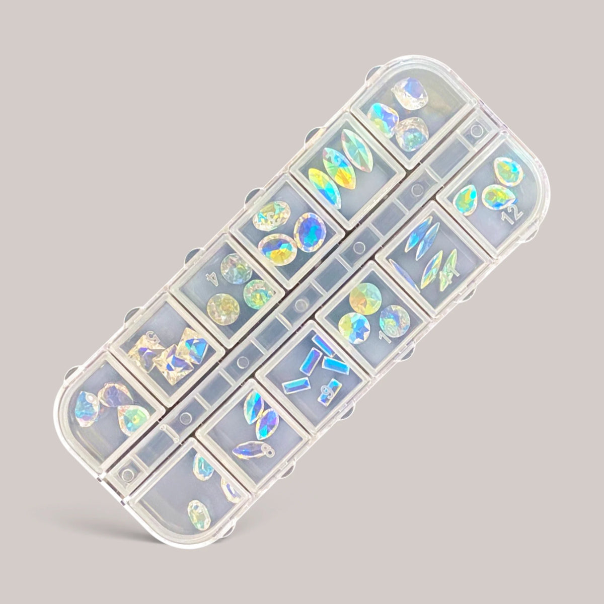 Set Multi Shape Crystal AB Gems GN
