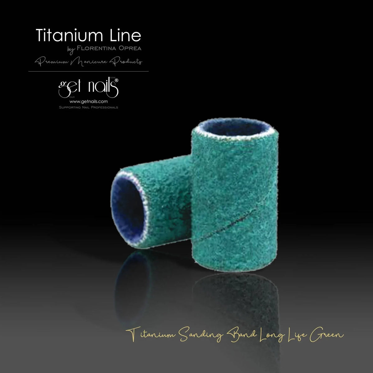 Bande abrasive longue durée Titanium verte 180, 10 pcs. GN
