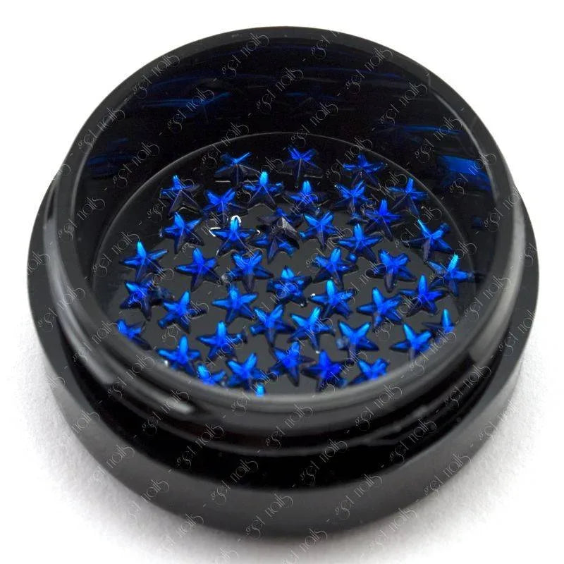 Strasuri Stelute 3mm - Blue, 50 buc.