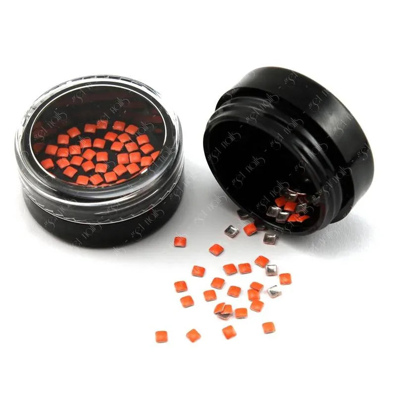 Tinte carrées néon orange, 50 pièces.
