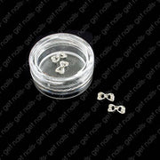 Nœuds papillon métal argent - 2 pcs.