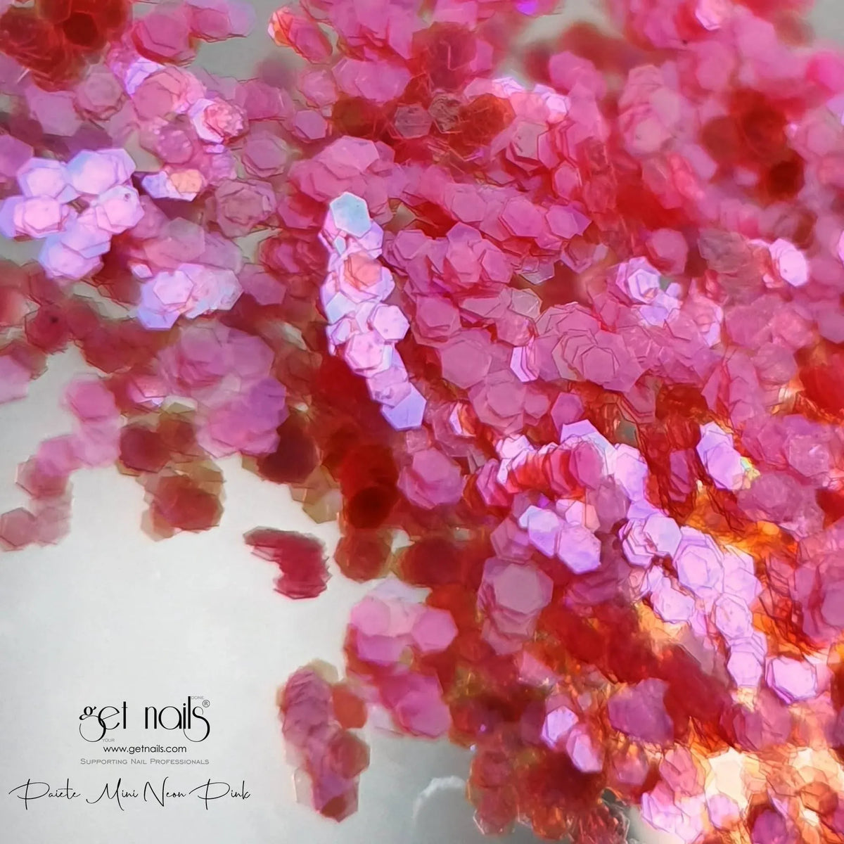Mini paillettes rose fluo GN