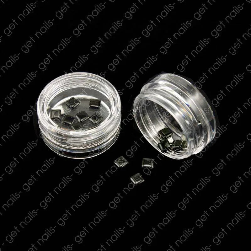 Clous plats carrés noirs, 20 pièces/lot