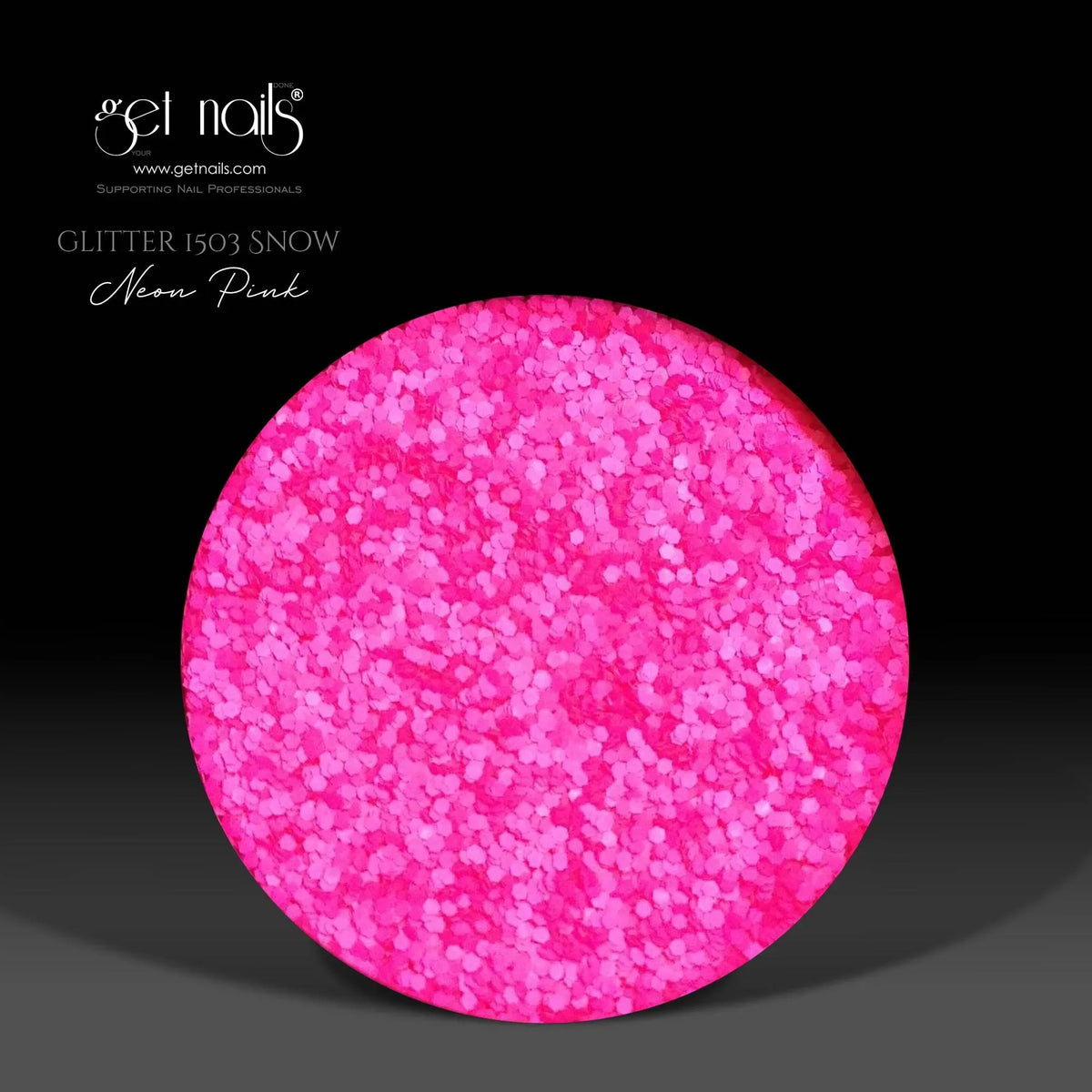 Glitter 1503 Snow Neon Pink