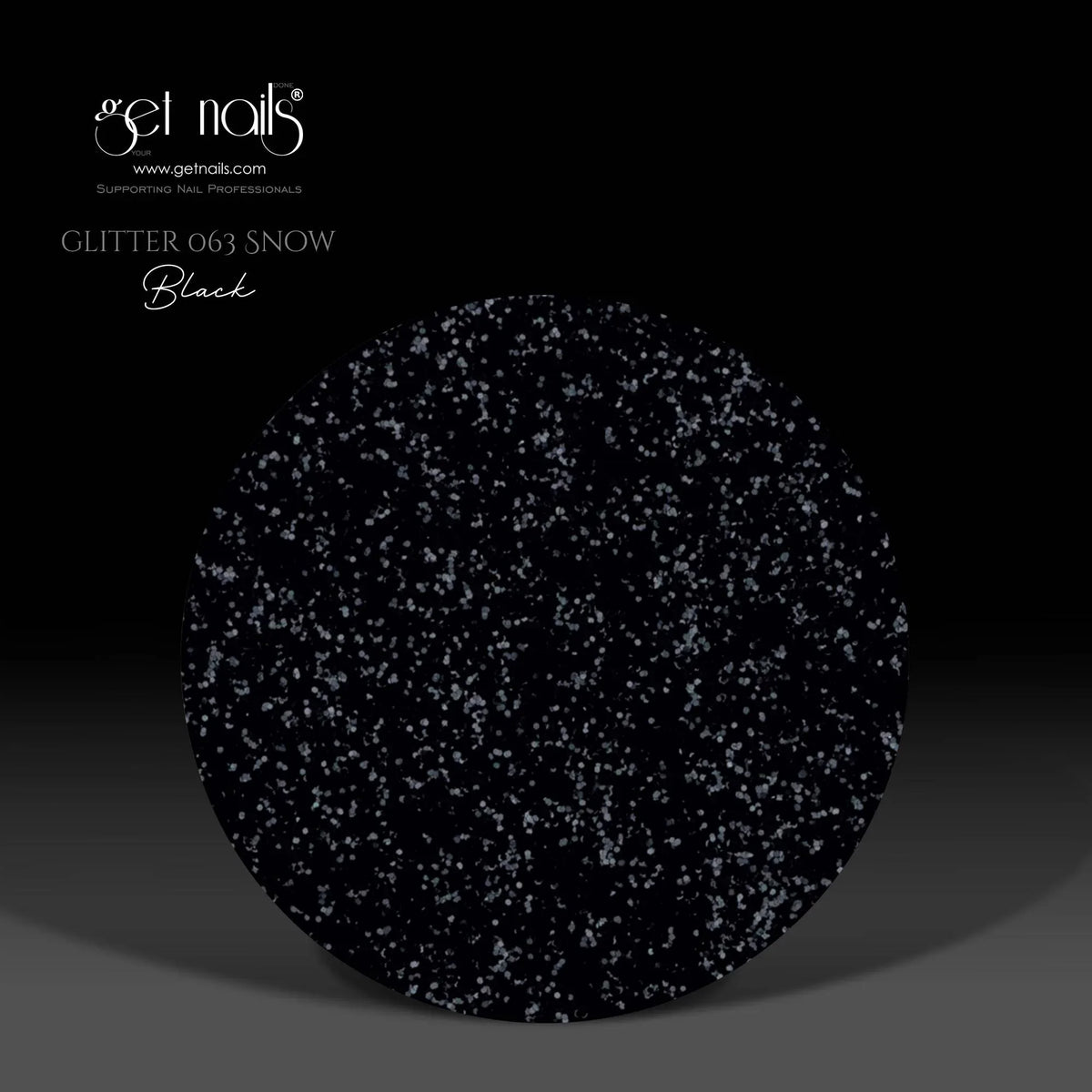 Paillettes 063 Snow Black