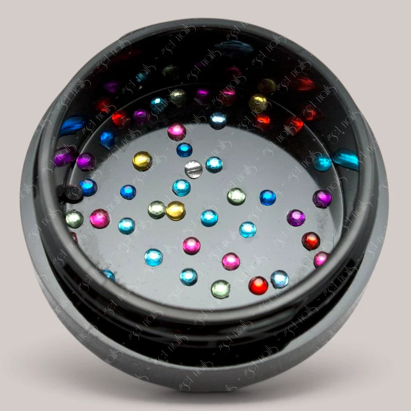 Strasuri Rotund 1,5 mm - Multi Colour MIX, 50 buc.