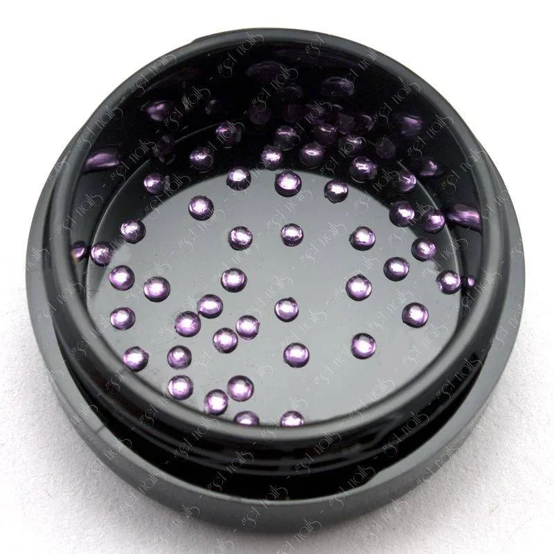 Strass ronds 1,5 mm - Lilas, 50 pièces