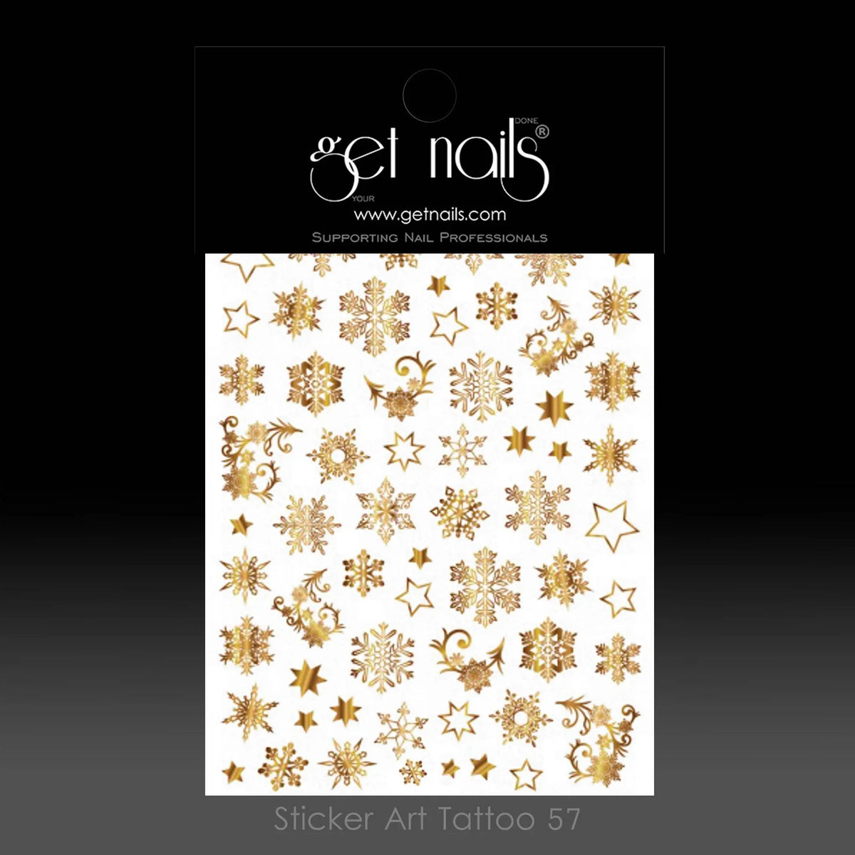 Art Tattoo 57 GN Flocons de neige dorés