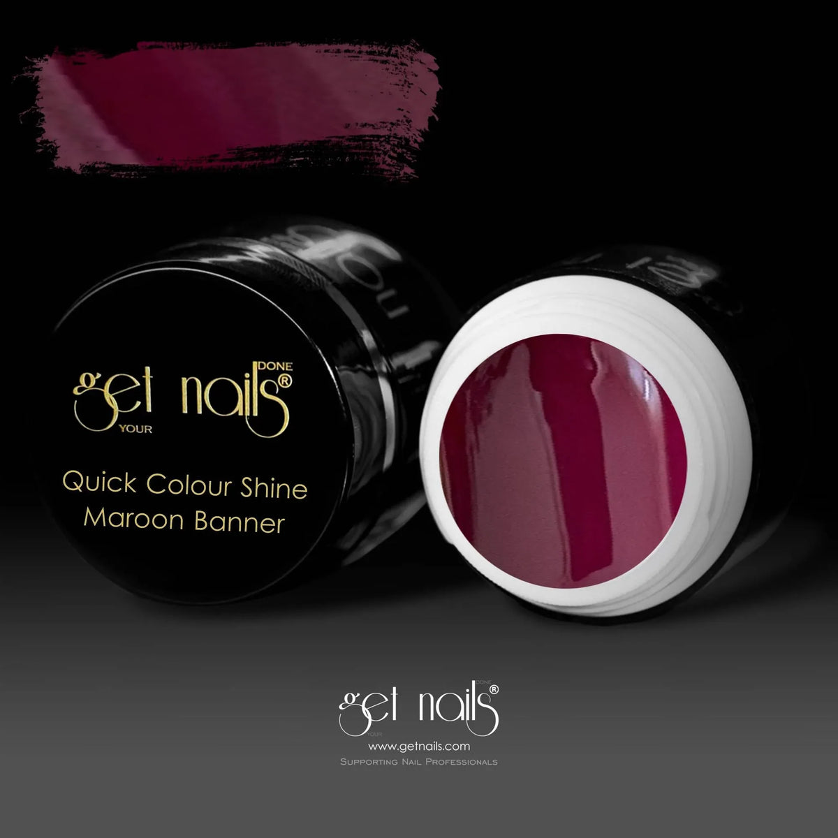 Quick Colour Shine Maroon Banner | UV/LED Color Gel