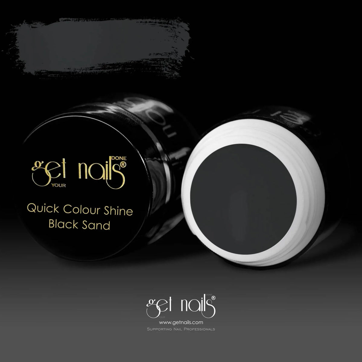 Quick Colour Shine Black Sand | Gel Colorat UV/LED