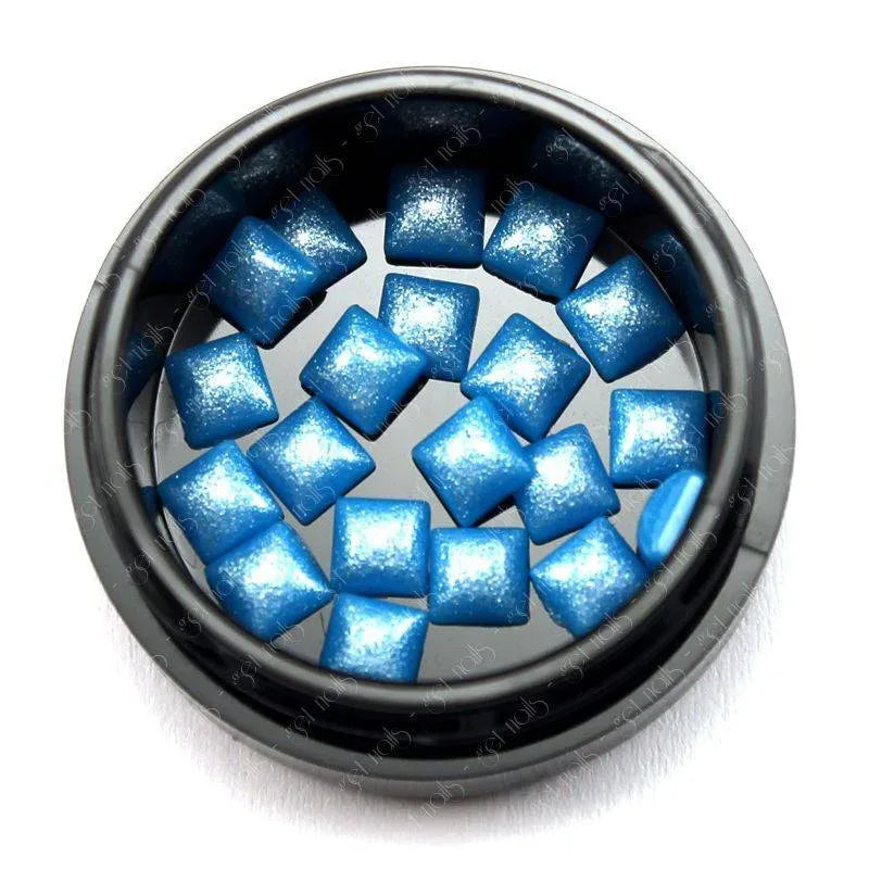 Square Blue Pearl Stones - 20 pcs. | Stock Liquidation