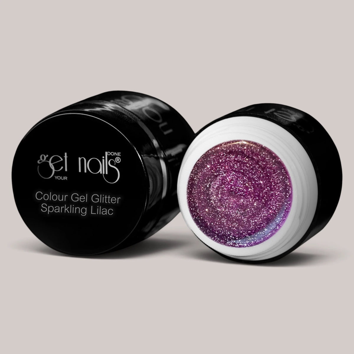 Colour Gel Glitter Sparkling Lilac | Gel Colorat UV/LED