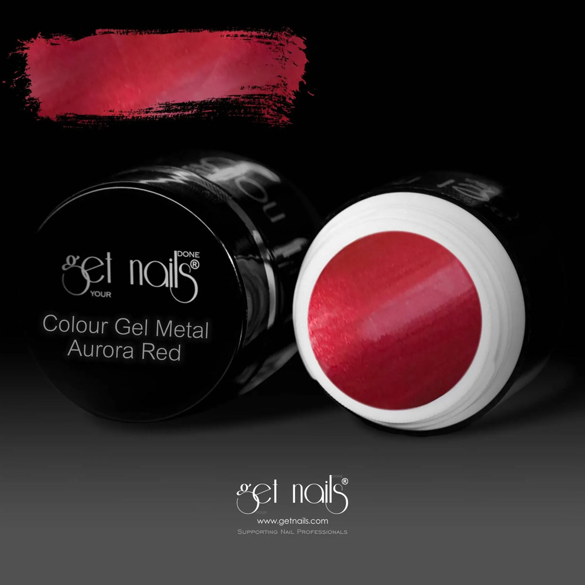 Gel Couleur Métal Rouge Aurore | Gel de couleur UV/LED